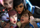 D.Va, Pharah, Symmetra, Tracer, Widowmaker y Zarya