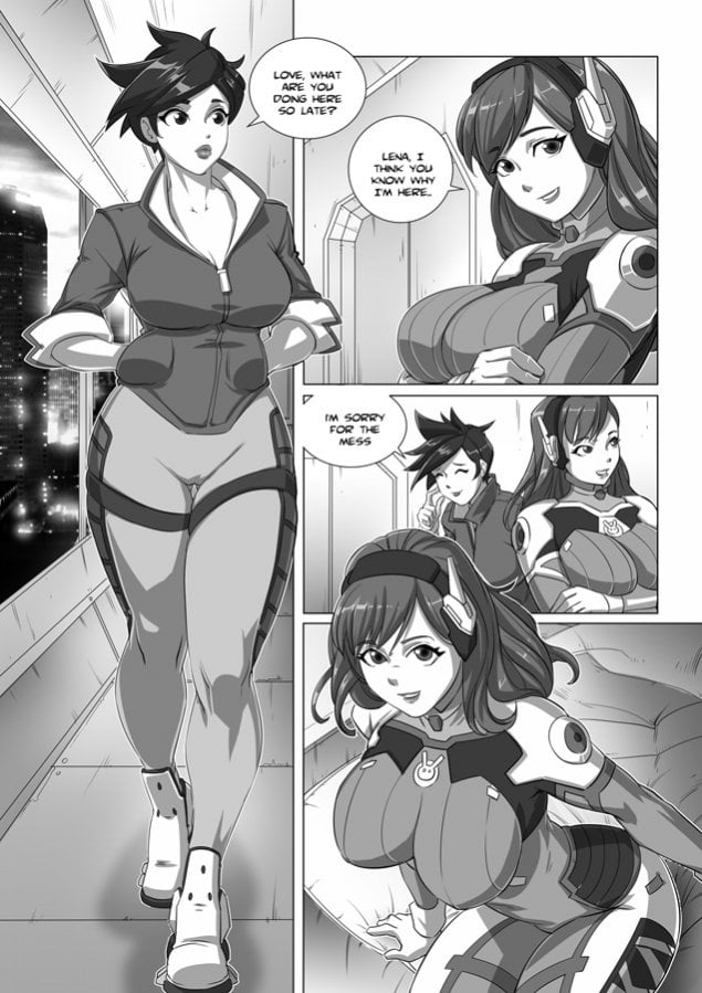 [ENG - DOUJIN] Bokuman ~ Tracer & D.Va Porn