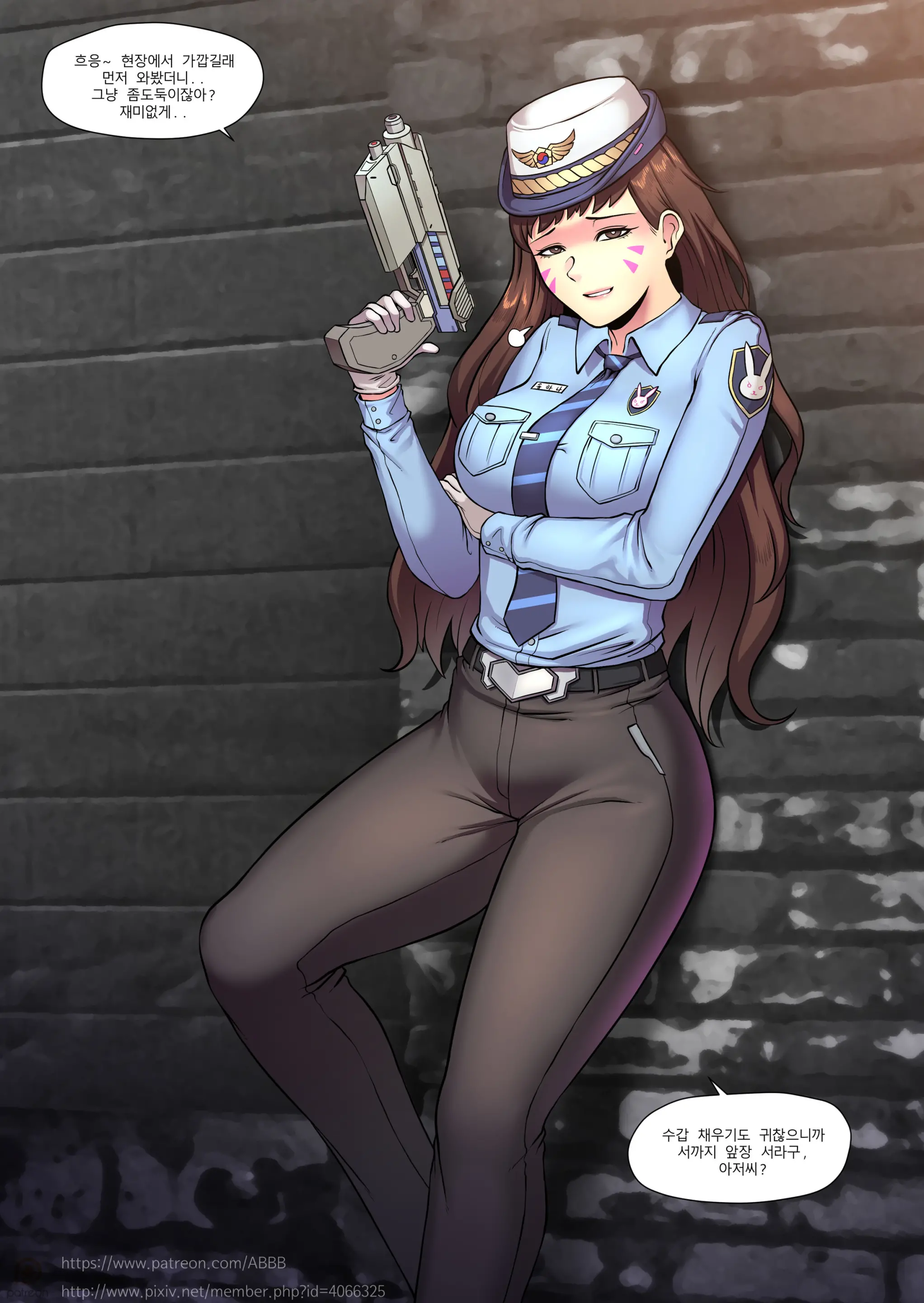 [KR - DOUJIN] ABBB ~ Officer D.Va Porn